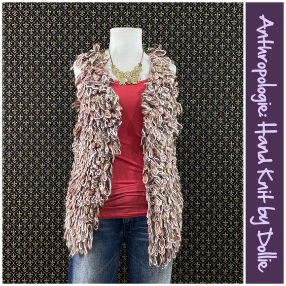 Anthro “Sherbert Loop Handknit Vest” by Dollie - Picture 1 of 14